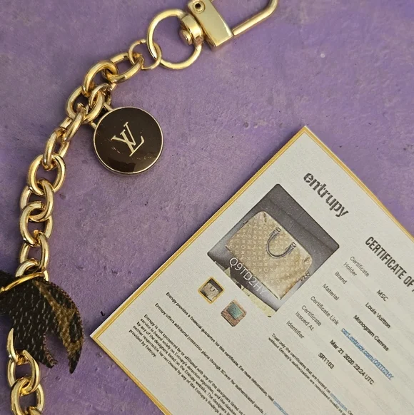 NEW LV Reimagined Canvas Charm On Unbranded Bag Charm Chain - Picture 3 of 5